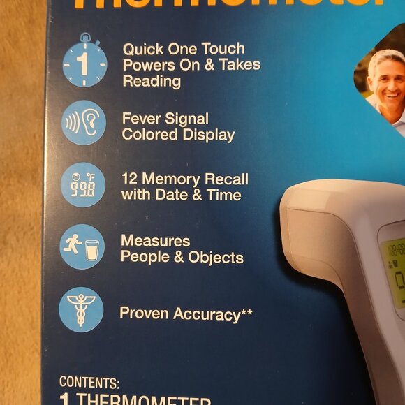 CVS HEALTH Infrared Thermometer NEW IN PACKAGE - Picture 2 of 4